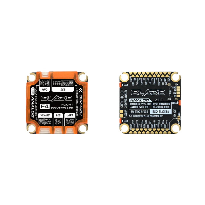 Стек RushFPV Blade F722 + 50A Sport BLHeli_32 Analog 30x30